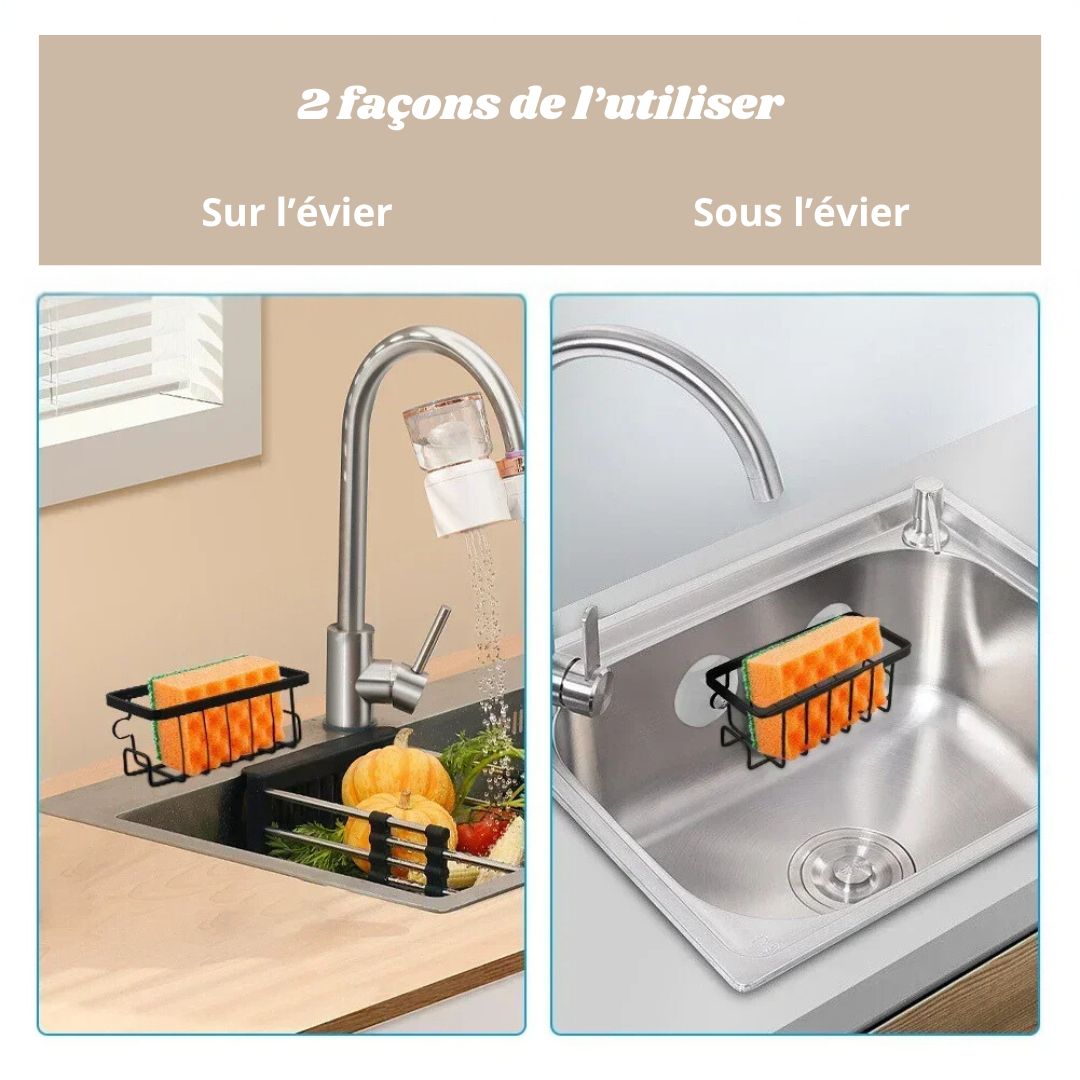 porte-eponges-evier-utilisation